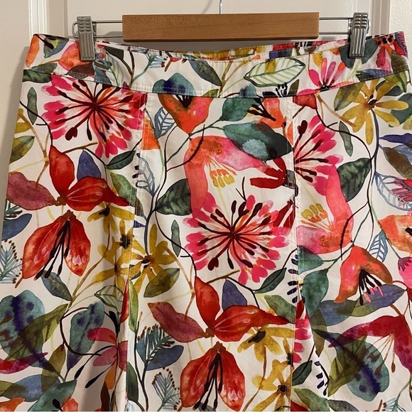 RipSkirt Playa Wildflower Watercolor Length 2 Wrap Skirt Floral Print Size Large - Picture 4 of 9